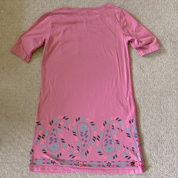 TEA Collection pink paisley-print shirt dress, girl's 12. - Picture 3 of 4